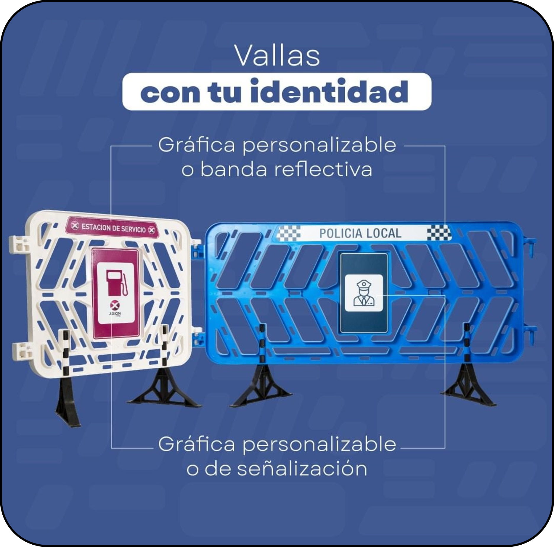 Vallas plásticas vista 4