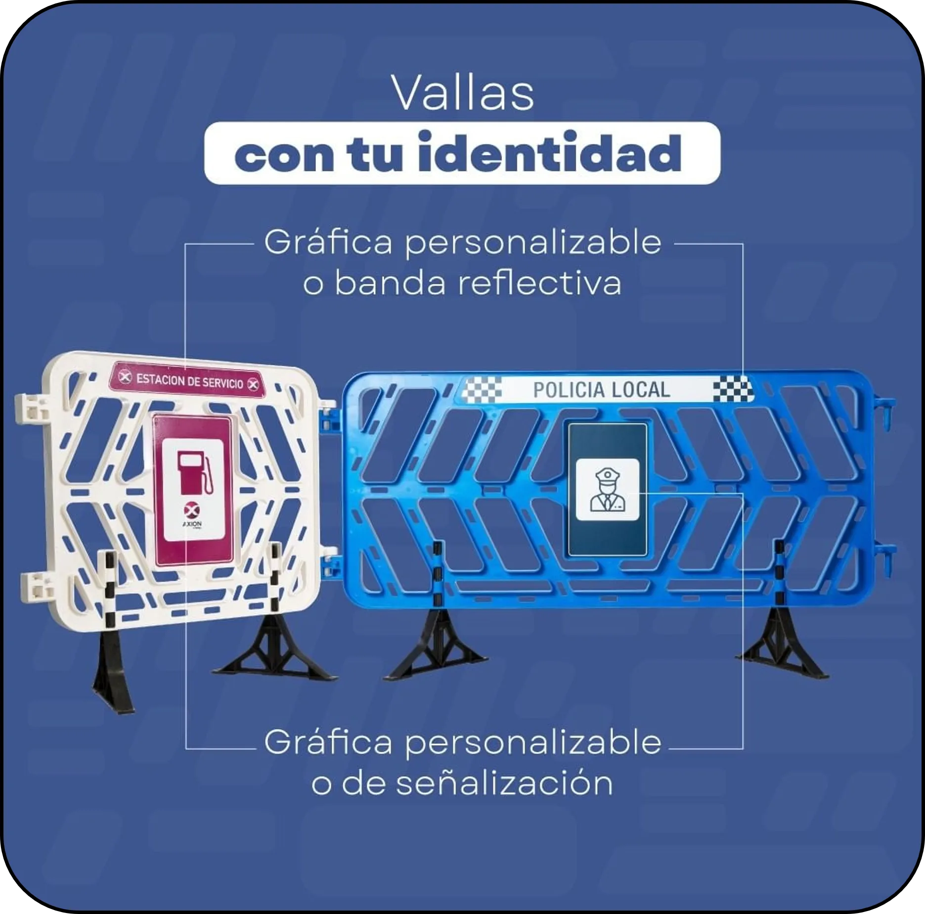 Vallas plásticas vista 4